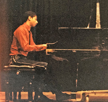 David at piano recital